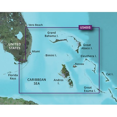 Багамы Флорида от Уолкерс Кей  до Эксума 2016.50 (18.00) VUS400S BlueChart G2 Vision