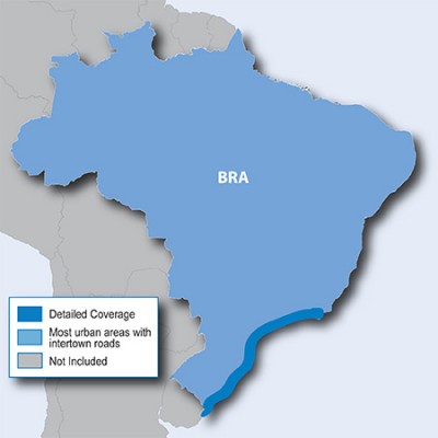 Бразилия 2016.20 - карта для навигаторов GARMIN