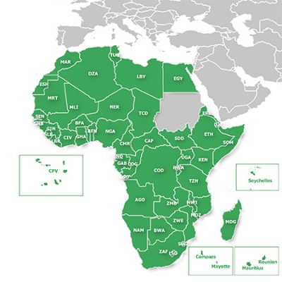 Рекреационная карта Африки для навигаторов Garmin