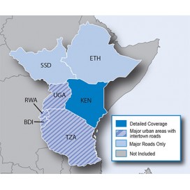 Восточная Африка NT 2017.10 - карта для навигаторов GARMIN