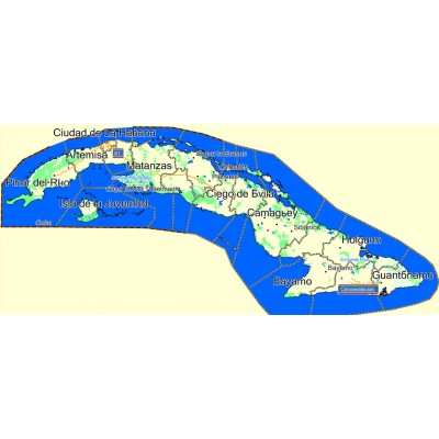 Куба 2017 - карта для навигаторов GARMIN