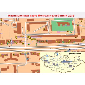 Монголия 2017 - карта для навигаторов GARMIN