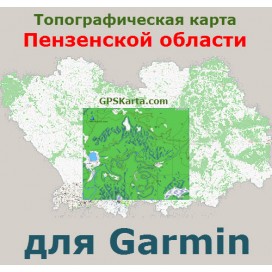 Пензенская область топографическая карта для Garmin v2.0 (IMG)