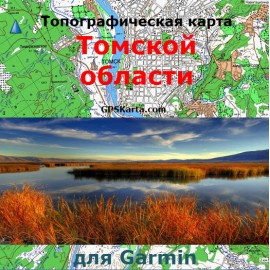 Томская область топографическая карта для Garmin v2.0 (IMG)