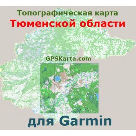 Тюменская область топографическая карта для Garmin v2.0 (IMG)