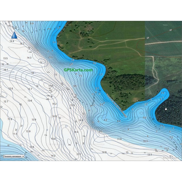 Карта глубин рузского водохранилища для рыбалки