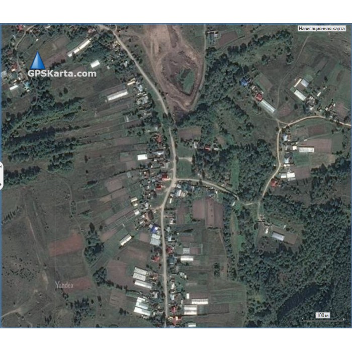 Карта с фотографиями местности спутниковая