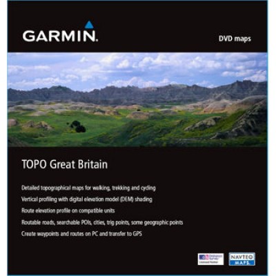 Карта для Garmin - Великобритания Топография Great Britain Topo v2 