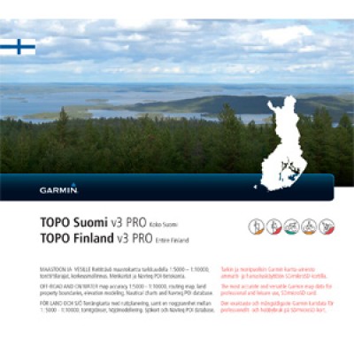 Карта для Garmin - Финляндия TOPO Finland v3 PRO