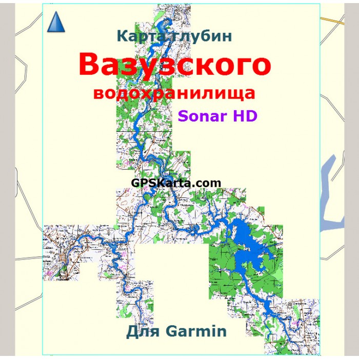 Вазузское водохранилище на карте