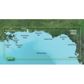США, Мексиканский Залив побережье от Тампа до Новый Орлеан VUS012R BlueChart G2 Vision