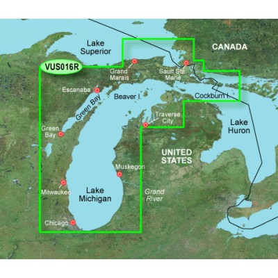 США, озеро Мичиган VUS016R BlueChart G2 Vision