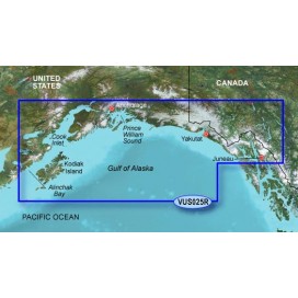 США, Канада, залив Аляска, побережье от Анкоридж до  Джуно VUS025R BlueChart G2 Vision
