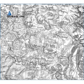 Орловская губерния 1870г (Шуберт) старинная топографическая карта для Garmin