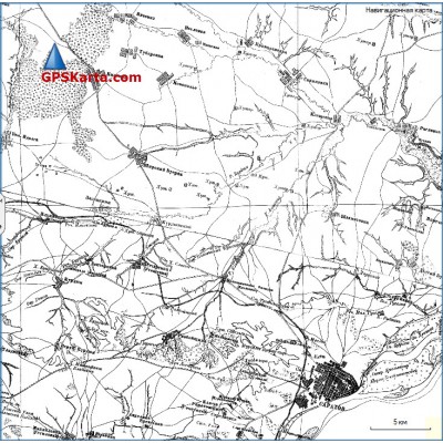 Саратовская губерния 1870г (Шуберт) старинная топографическая карта для Garmin