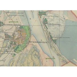 Симбирская губерния 1860 (Менде) план генерального межевания карта для Garmin