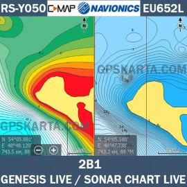 2в1 C-MAP + Navionics Россия Европейская часть для Lowrance на одной microSD (RS-Y050 + EU652L)