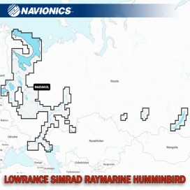 Navionics+ EU652L 2022 Россия Европейская часть + Белое море + Сибирь карта глубин для Lowrance / Simrad / Raymarine / Humminbird (microSD)