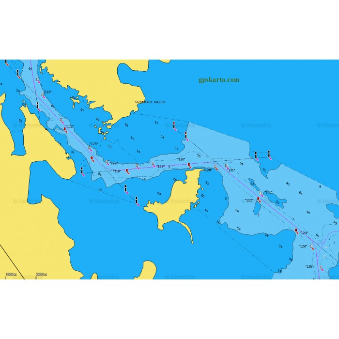 Карта глубин водохранилищ для OziExplorer