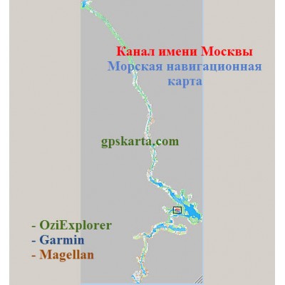 Карта глубин Канала имени Москвы (КиМ)