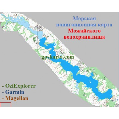 Карта глубин - Можайское водохранилище