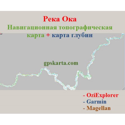 Карта глубин реки Оки 