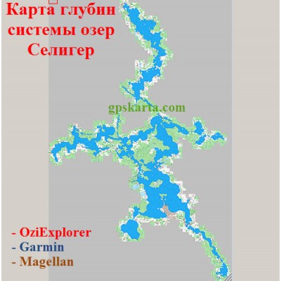 Карта глубин - Селигер