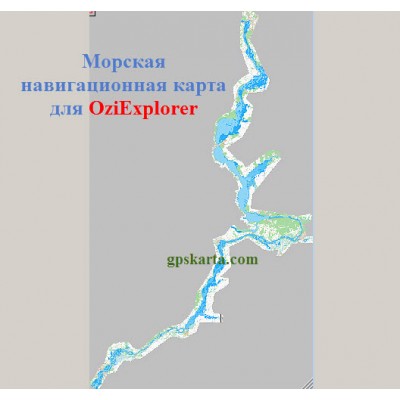 Карта глубин для OziExplorer Казань-Саратов