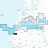 Черное, Азовское, Средиземное море карта глубин для Raymarine  (Navionics+ EU063L / 43XG)