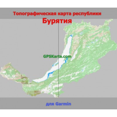 Бурятия Республика Топографическая Карта для Garmin (JNX)