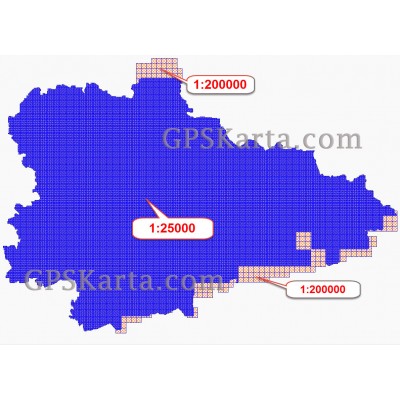 Курганская Область Топографическая Карта для Garmin (JNX)