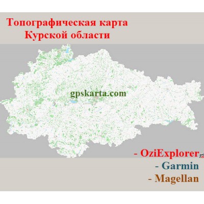 Курская область топографическая карта для смартфонов, планшетов и навигаторов (OziExplorer)