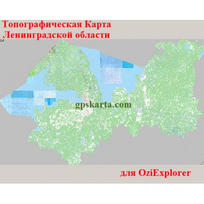 Топографическая карта Ленинградской области для Garmin (JNX)