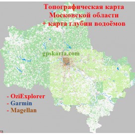 Московская Область Топографическая Карта для Garmin (JNX)